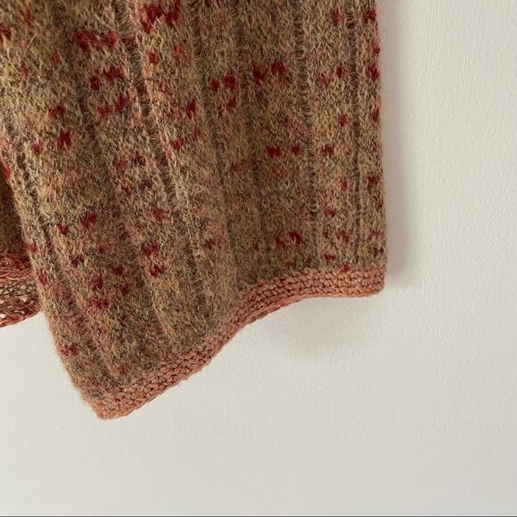 Free People Crochet Back Bell Sleeve Sweater size small - Picture 6 of 9